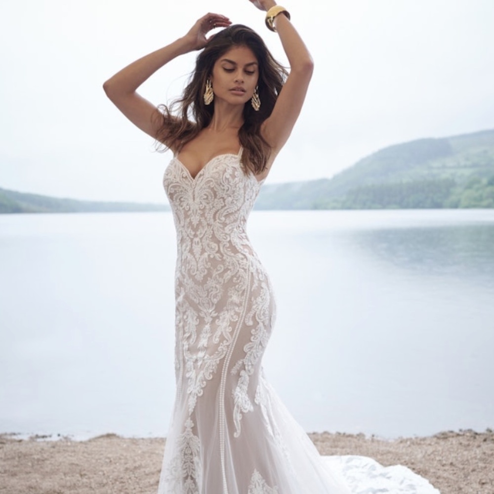 Sottero & Midgley Newport Bridal Gown - Ivory over Pearl - Size 12